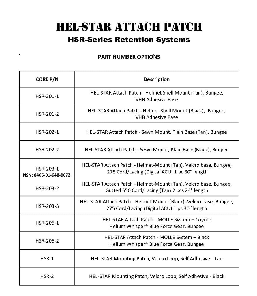 HEL STAR Attach Patch Third Coast Thermal